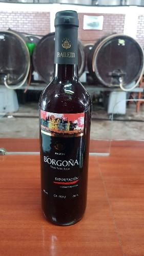Borgoña semi seco exportación 750 ml x 12 und bailetti 