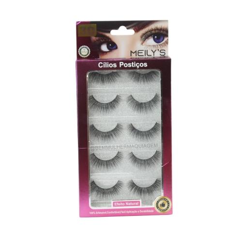 Cílios Postiços 5 pares Meily's