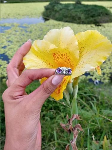 Anillo de búho ajustable 