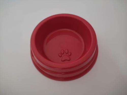 Comedouro Pata (vermelho) 300 ml (L 15x A 5x diâmetro interno 10 cm)