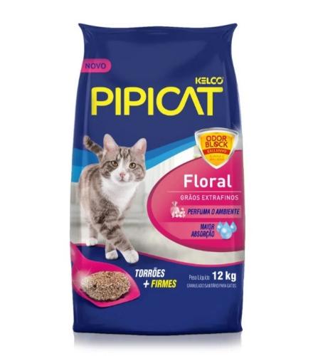 Areia sanitária para gatos Floral - 12 kg