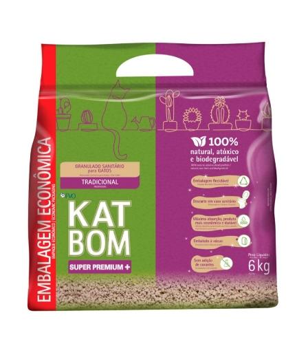 Areia para gatos Katbom Tradicional - 6 kg