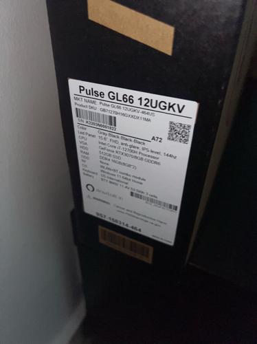Msi pulse gl66 12th