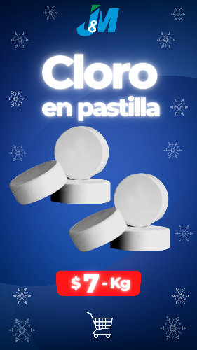 Cloro en pastilla Kg - 7 pastillas 