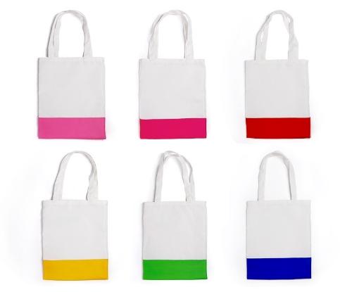 Bolso de tela con colores