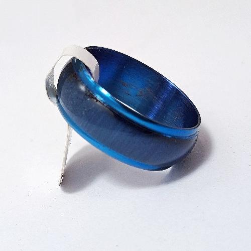 Anillo surtido acero azul