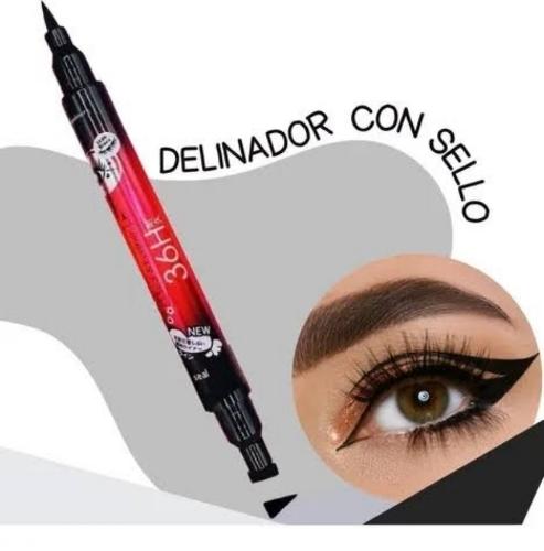 Delineador con sello negro