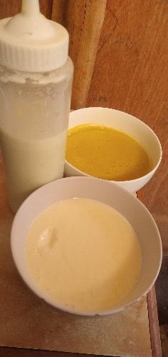 Mayonesa vinagreta y ají