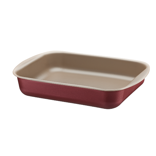 Asadera rectangular honda roja 22 cm 1,9 L (27x20)