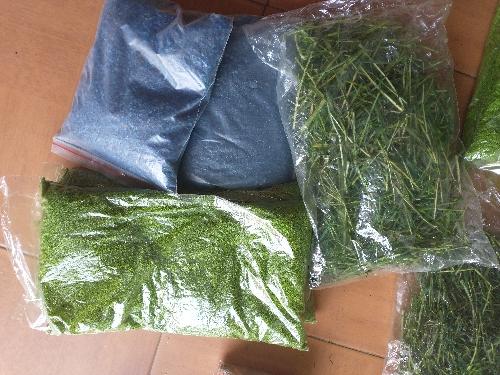 Acerrin pecebre verde y azul 