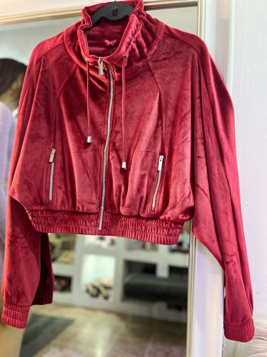 Abrigo Guess Rojo zipper 