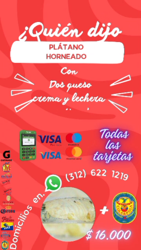 PLATANO HORNEADO + COLA & POLA