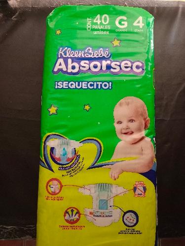 Absorbsec grande 40 pañales