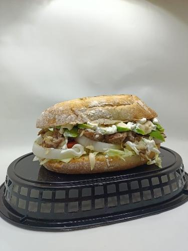 Torta arrachera 