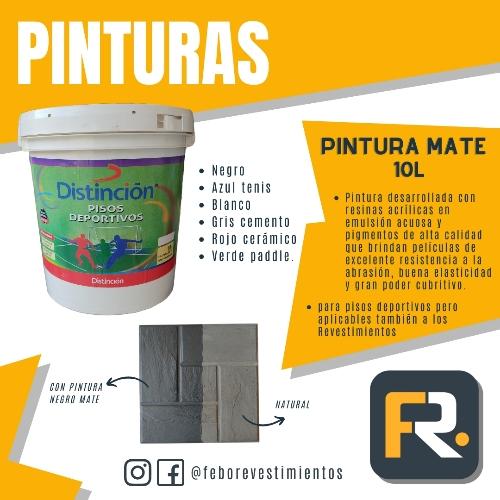 10L Pintura para Pisos Deportivos MATE 