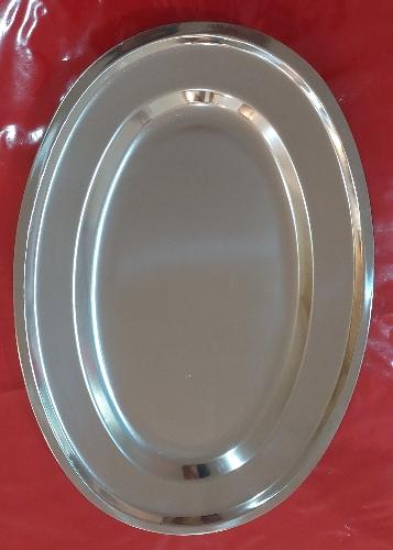 BANDEJA INOX OVAL 40cm