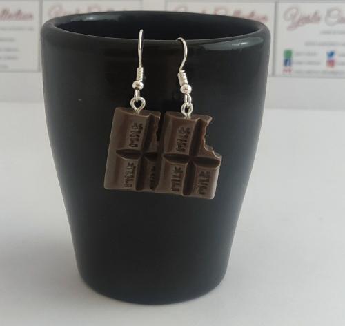 Aretes Barra de Chocolate 