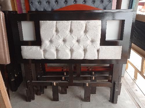 Cama Capitoné Pino / 2 plazas