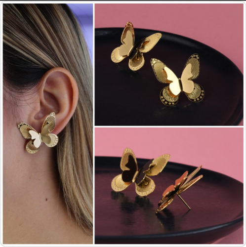 ARETES MARIPOSAS