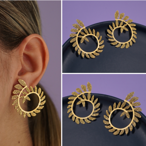 ARETES ESPIRAL HOJAS
