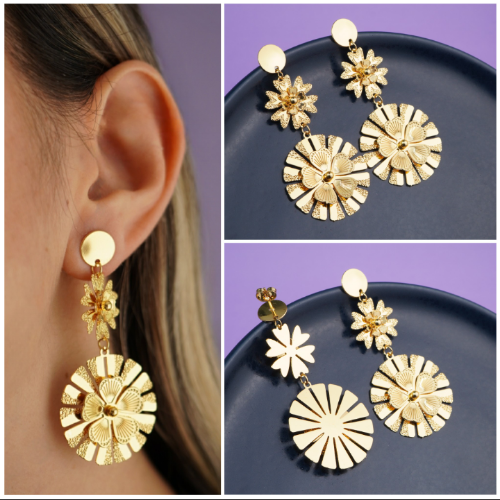 ARETES FLORES RESPLANDOR 