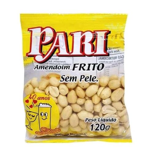 Amendoim Cartela com 5 pacotes 120g cada