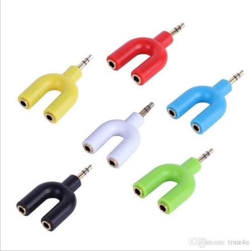 Adaptador Y para audífonos y micrófono 