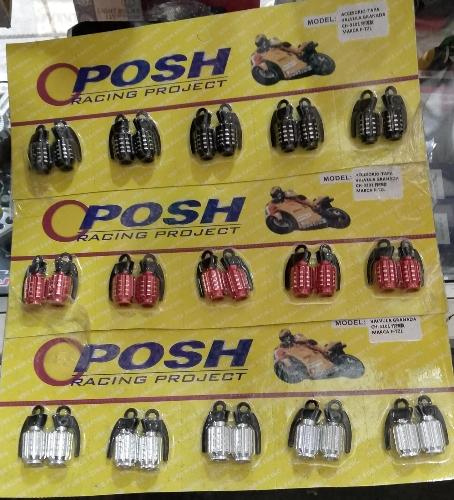 ACCESORIO TAPA VALVULA GRANADA ROJO NEGRO BLANCO 