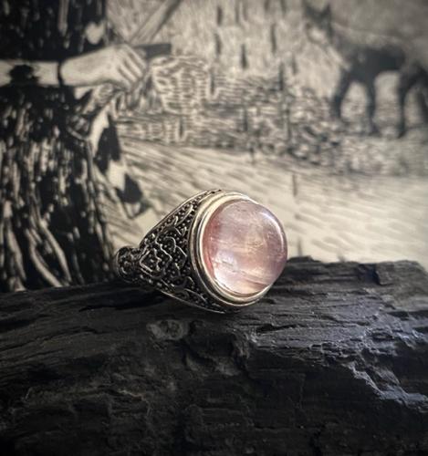 Anillo Cuarzo Rosado #9.5