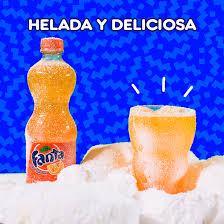 Fanta Naranja en Vaso