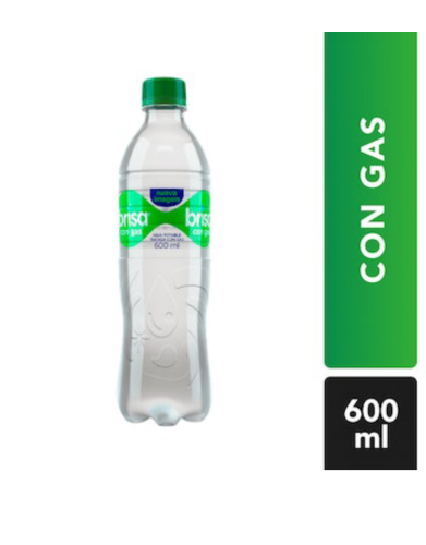 Agua brisa con gas botella x 600mo