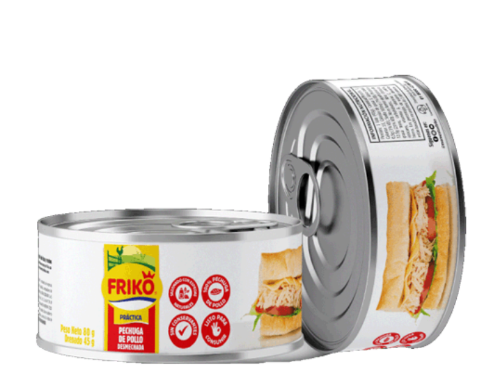  FRIKO -Pechuga de pollo desmechada X 45gr 