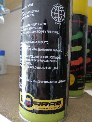 Aerosol amarillo porras 