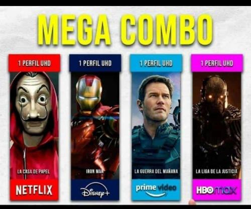 Netflix, Disney+, Amazon prime video, HBO