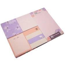 Bloco Adesivo De Anotações com 8 Modelos - 60 Folhas Cada