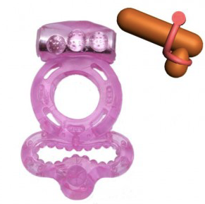 Anillo Vibrador Doble MORADO