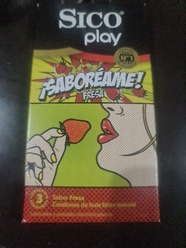 3 Condones SICO play Fresa