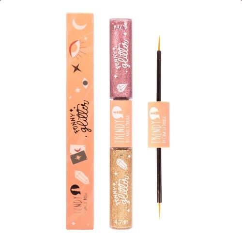 Delineador Doble Funny Glitter Ref DFG1650
