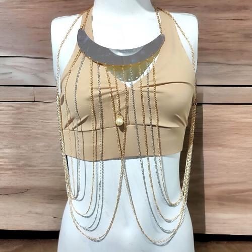  Colar lindo pode ser usado com lingerie e roupacom lingerie e roupa