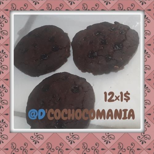 GALLETAS DE BROWNIE CON AVENA Y CHOCOLTE