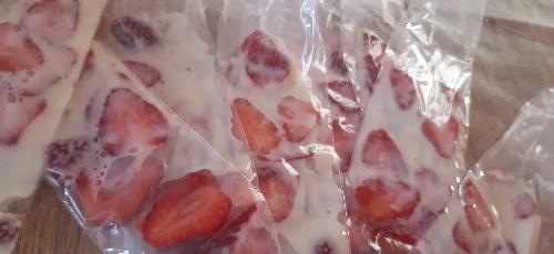 Fresas con crema