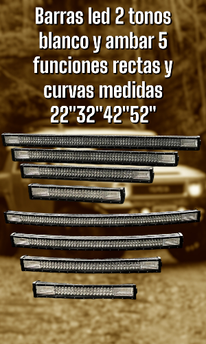 Barra led 22" Recta 3rom 2 tonos 5 funciones 270w
