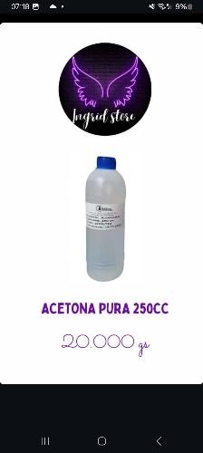 Acetona pura 250ml