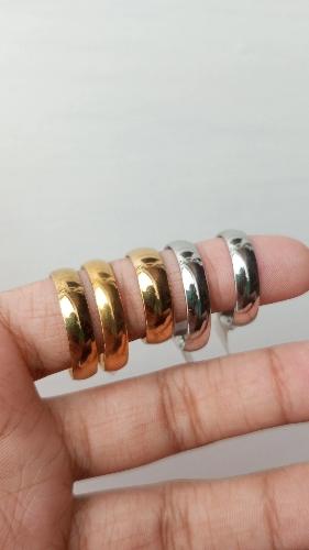 1 pieza anillo liso medio de grosor