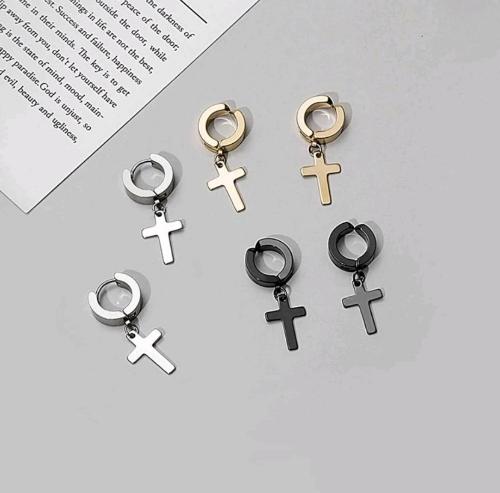 1 pieza earcuff cruz gruesa colgante