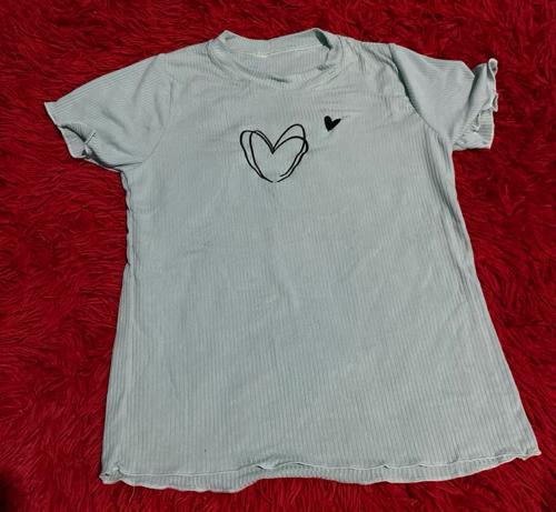 Blusa Bordada / verde Coração