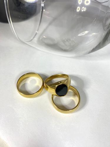 Anillos Acero inoxidable Dorado
