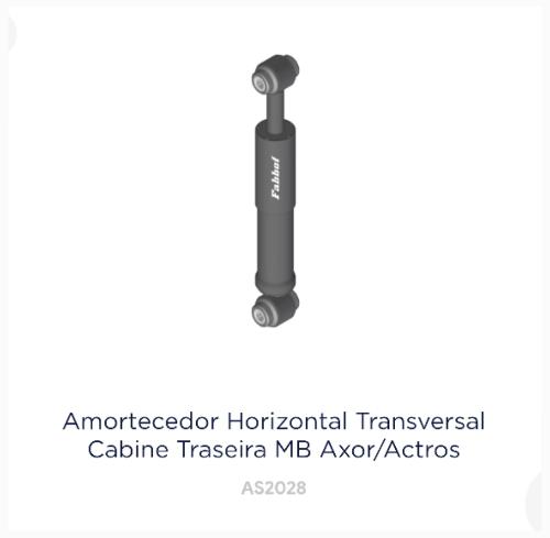 Par Amortecedores Cabine Transversal Remanufaturados MB Axor.                                                        6 Meses de Garantia ou 30Mil Km.