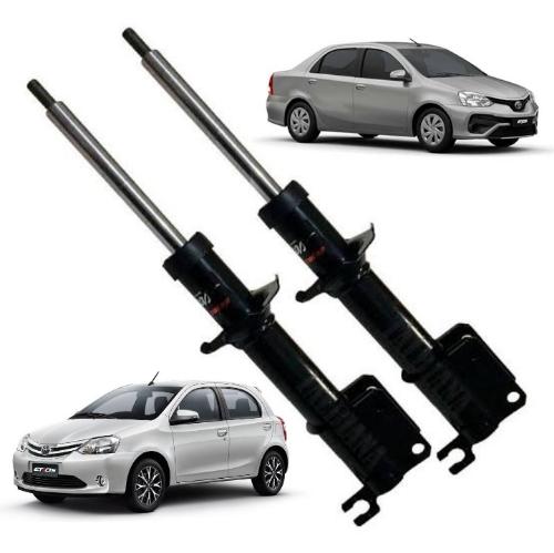 Par Amortecedores Dianteiros Preparados Toyota Etios.                                                                  1 Ano de Garantia ou 30Mil Km.