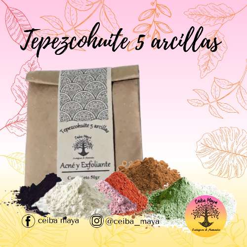 09- Mascarilla de tepezcohuite y 5 arcillas